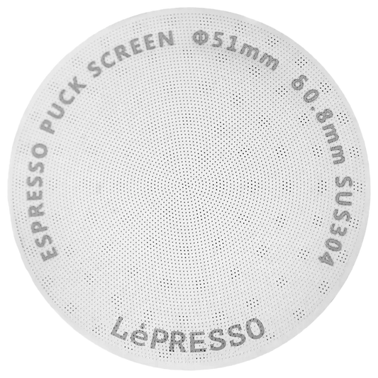 LePresso 51mm Precision Fit Espresso Puck Screen - Silver