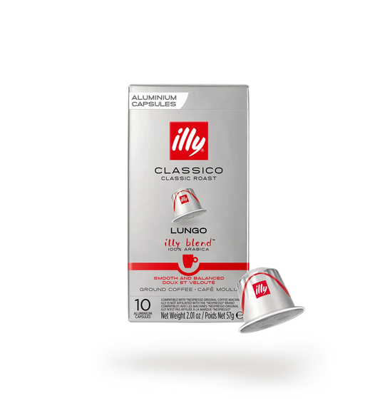 illy Classico Lungo  Coffee Capsules - 10 Capsules