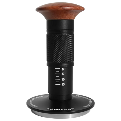 LePresso 58.5mm Impact Coffee Tamper with Threaded Base - Black