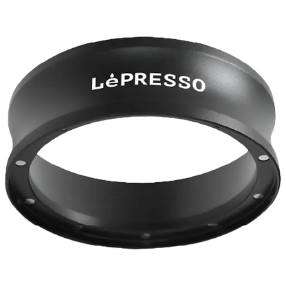 LePresso Magnetic 58mm Dosing Ring - Premium Aluminum Coffee Funnel (Black)
