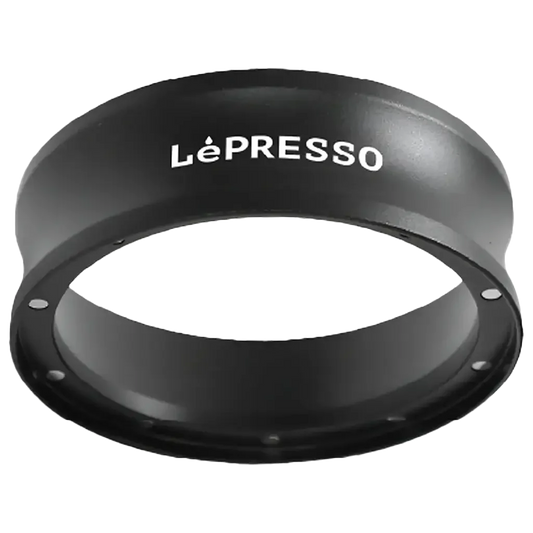 LePresso Magnetic 58mm Dosing Ring - Premium Aluminum Coffee Funnel (Black)