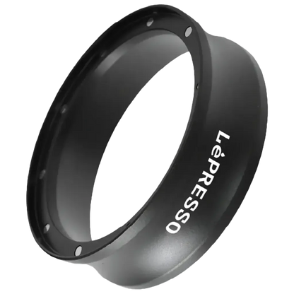 LePresso Magnetic 58mm Dosing Ring - Premium Aluminum Coffee Funnel (Black)