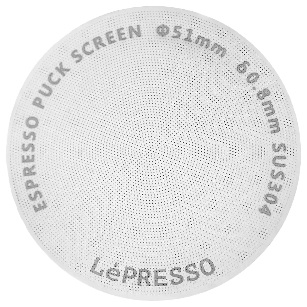 LePresso 51mm Precision Fit Espresso Puck Screen - Silver