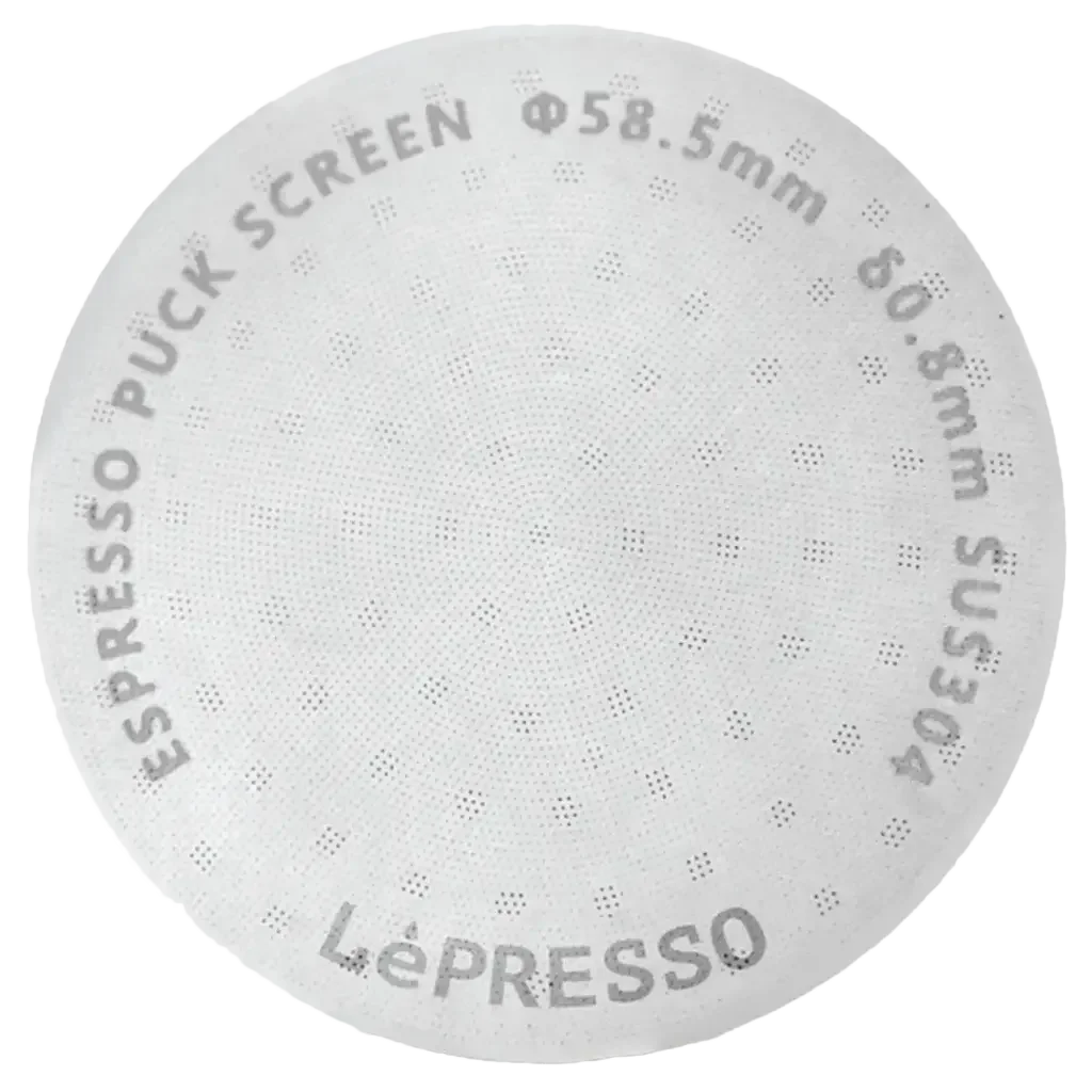 LePresso 58.5mm Precision Fit Espresso Puck Screen - Silver