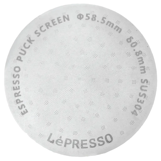 LePresso 58.5mm Precision Fit Espresso Puck Screen - Silver