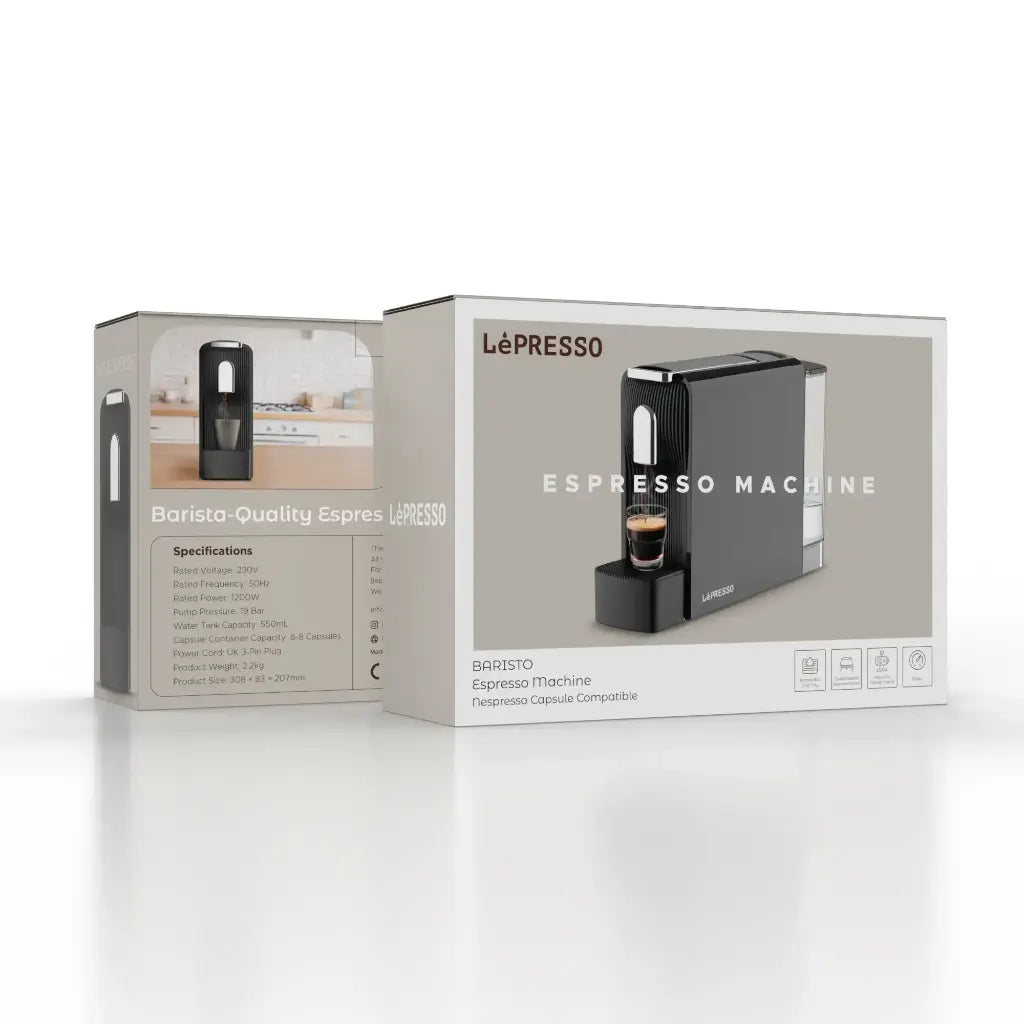 LePresso Baristo 19-Bar Espresso Machine - Nespresso Capsule Compatible