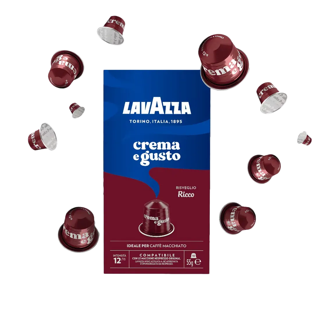 Lavazza Crema e Gusto Ricco Coffee Capsules - 10 Capsules