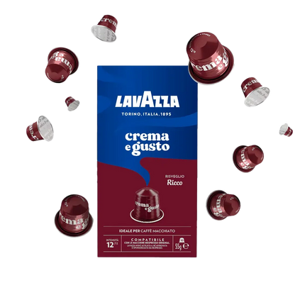 Lavazza Crema e Gusto Ricco Coffee Capsules - 10 Capsules