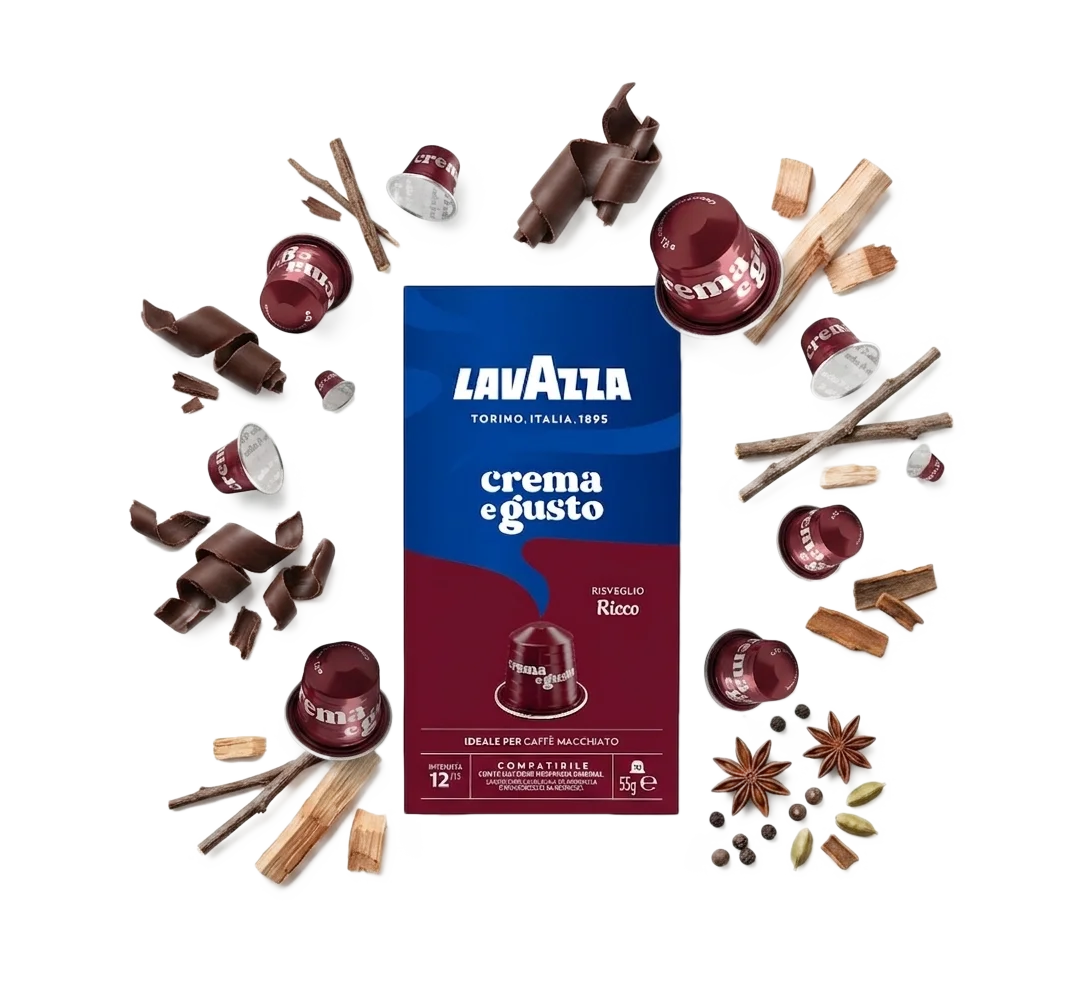 Lavazza Crema e Gusto Ricco Coffee Capsules - 10 Capsules