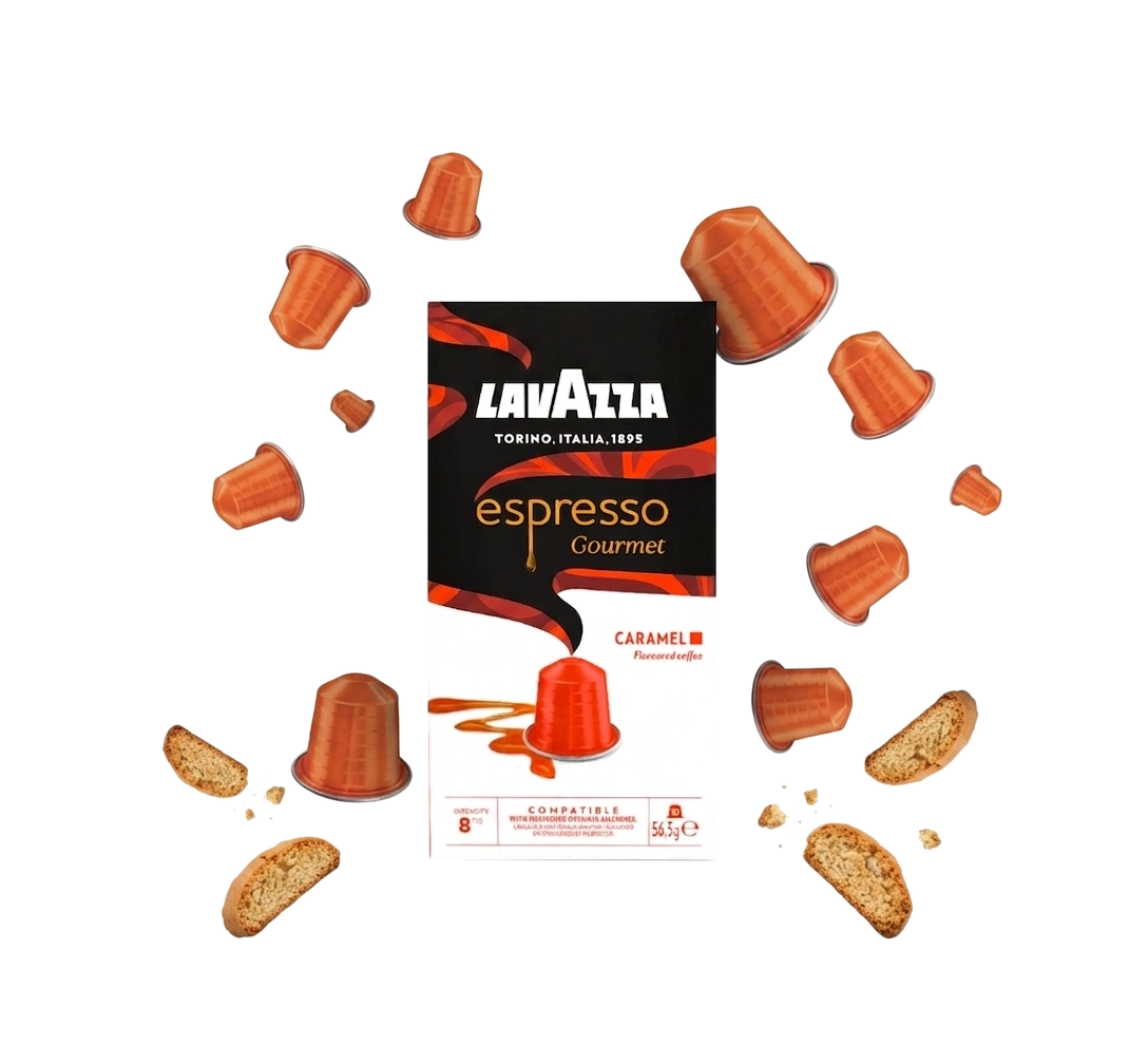 Lavazza Espresso Gourmet Caramel Coffee Capsules - 10 Capsules