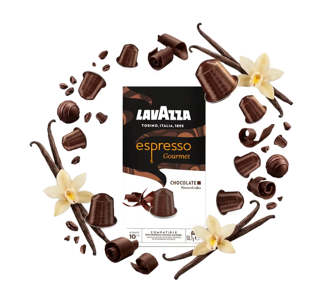 Lavazza Espresso Gourmet Chocolate Coffee Capsules - 10 Capsules