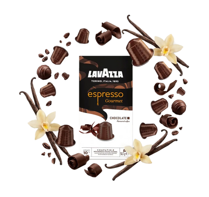 Lavazza Espresso Gourmet Chocolate Coffee Capsules - 10 Capsules