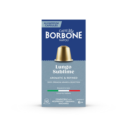 Borbone 100% Arabica Lungo Coffee Capsules - 10 Capsules